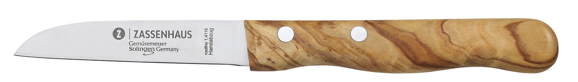 058734 Malý loupací rovný nůž na zeleninu a ovoce 7,5 cm Zassenhaus (1)